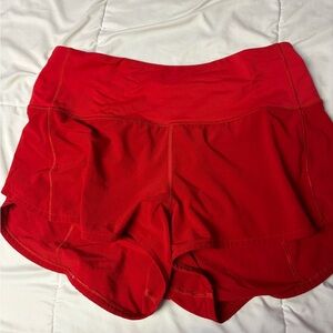 Women's Red Lululemon Shorts